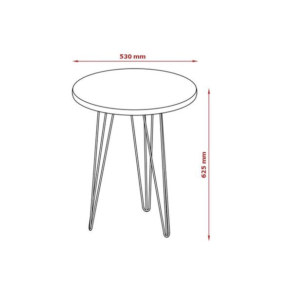 Imagem de Mesa de Apoio com Pes de Ferro Aramado Evolution Patrimar