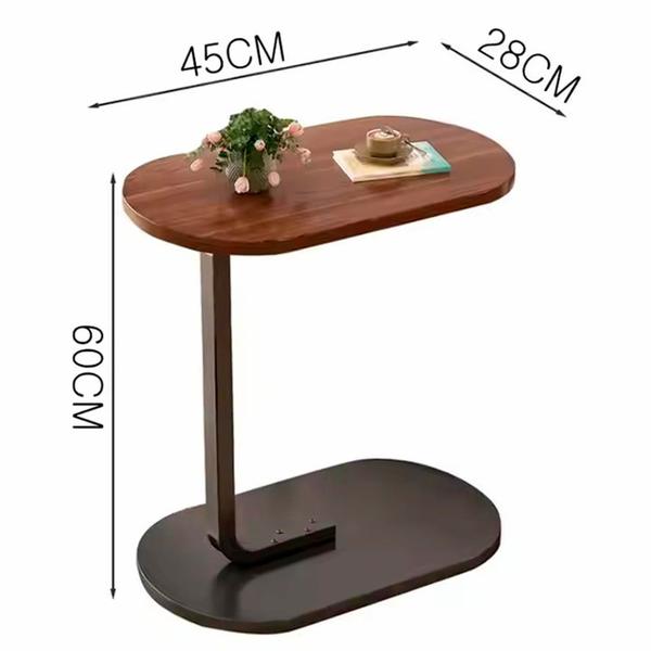 Imagem de Mesa de Apoio de Canto Lateral Notebook Café Para Sofá Cama Decorativa Elegante Decoração