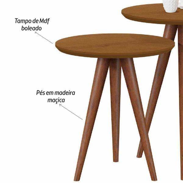 Imagem de Mesa de apoio e lateral  jb 8003 luxo