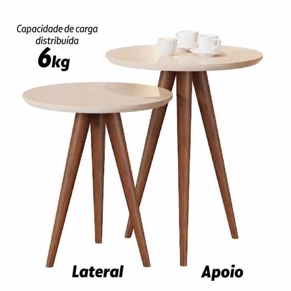 Imagem de Mesa de apoio e lateral  jb 8003 luxo