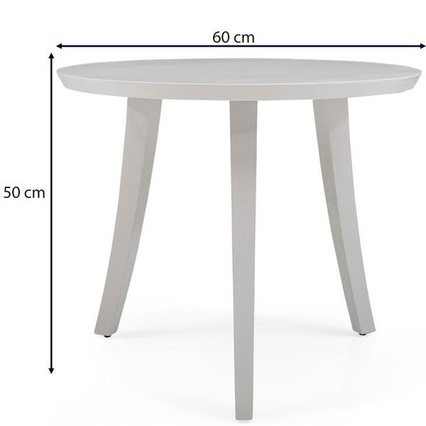 Imagem de Mesa de Apoio Herval Rialto, 50x60 cm, Off White