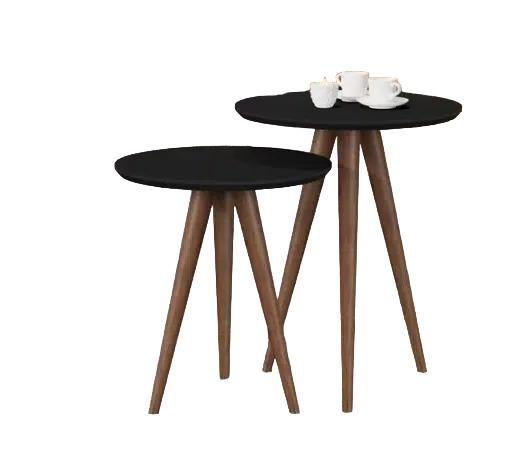 Imagem de Mesa de Apoio JB 8003 Luxo - Preto Fosco