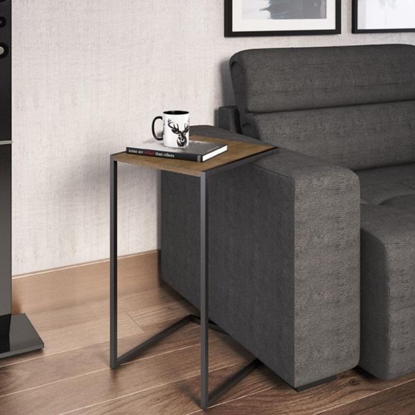 Imagem de Mesa de Apoio Lateral Steel Quadra 27820 Vermont - Artesano