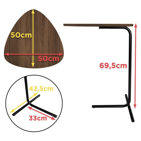 Imagem de Mesa De Apoio Para Sofá Mesa Lateral para Sala Sterling