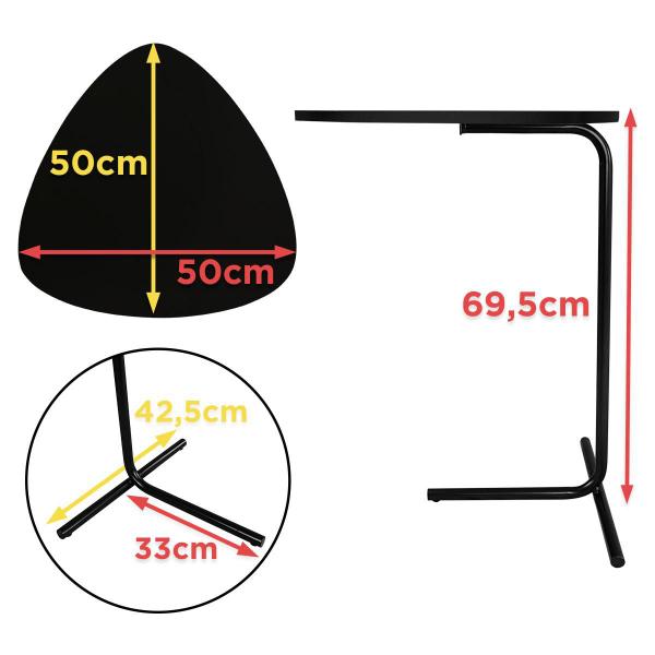 Imagem de Mesa De Apoio Para Sofá Mesa Lateral para Sala Sterling