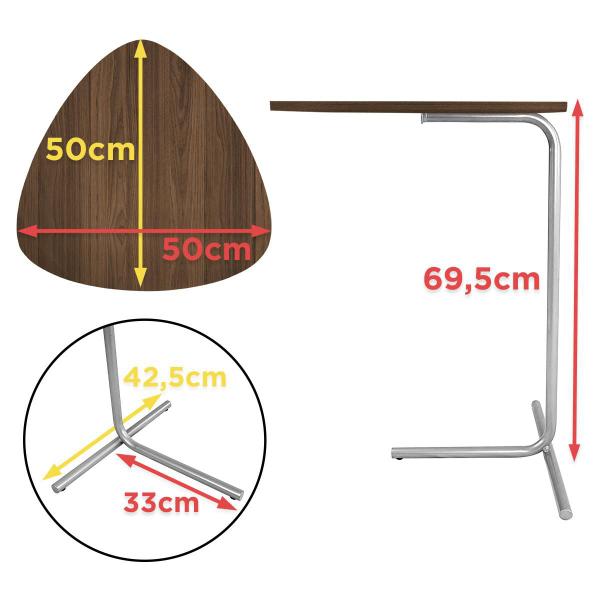 Imagem de Mesa De Apoio Para Sofá Mesa Lateral para Sala Sterling