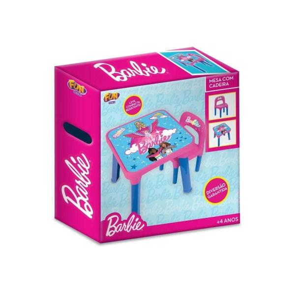 Imagem de Mesa De Atividades Com Cadeira Barbie Meninas Fun Brinquedos