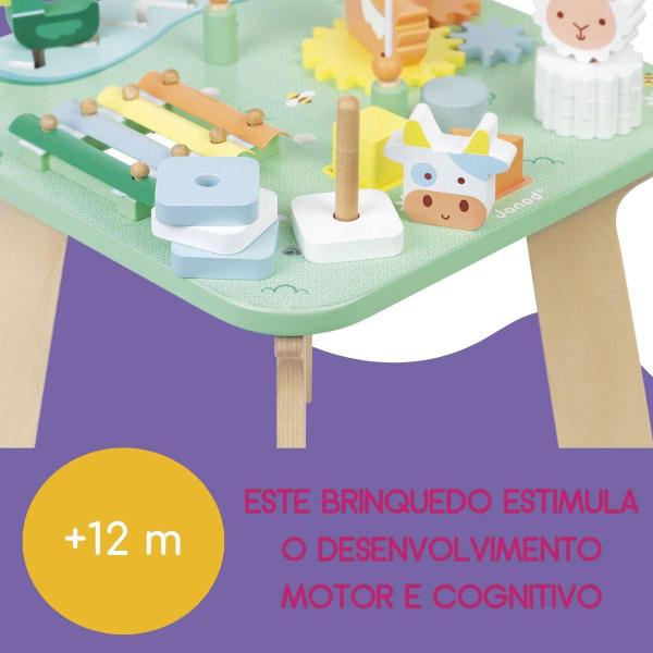 Imagem de Mesa de Atividades Montessori Janod - Xilofone e Engrenagens