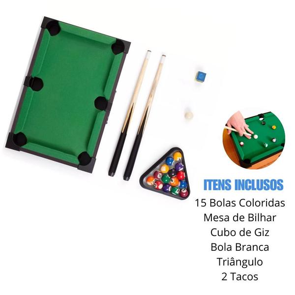 Imagem de Mesa de Bilhar Infantil Completa - Leve e Fácil de Montar!