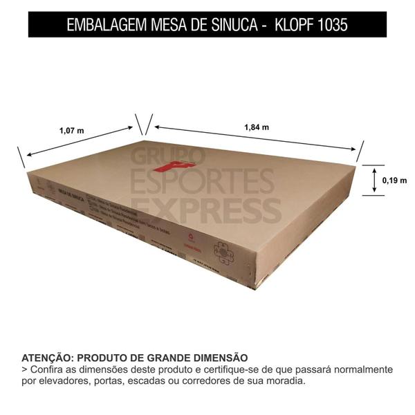 Imagem de Mesa de Bilhar Residencial Tec. Verde - Klopf - Cód. 1035