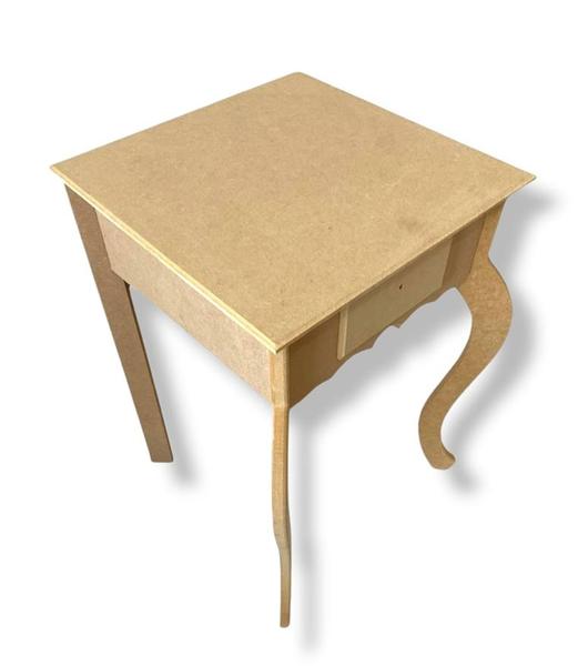 Imagem de Mesa De Cabeceira 1 Gaveta Criado Quarto Decoração Mdf Cru