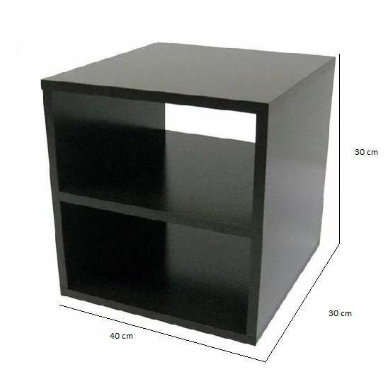 Imagem de Mesa De Cabeceira 100% Mdf Preto 40x30cm