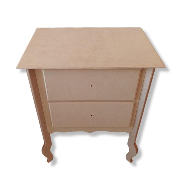 Imagem de Mesa De Cabeceira 2 Gavetas Criado Quarto Decoração Mdf