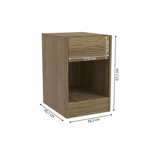 Imagem de Mesa de Cabeceira 36cm Linha Modulado Adapt N529 Kappesberg