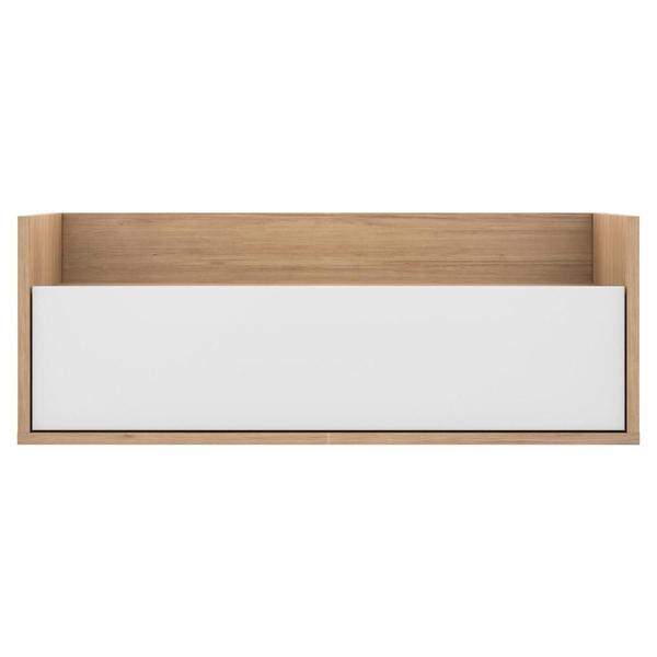 Imagem de Mesa de Cabeceira 80 cm Suspensa Multimóveis Rustic/Branco