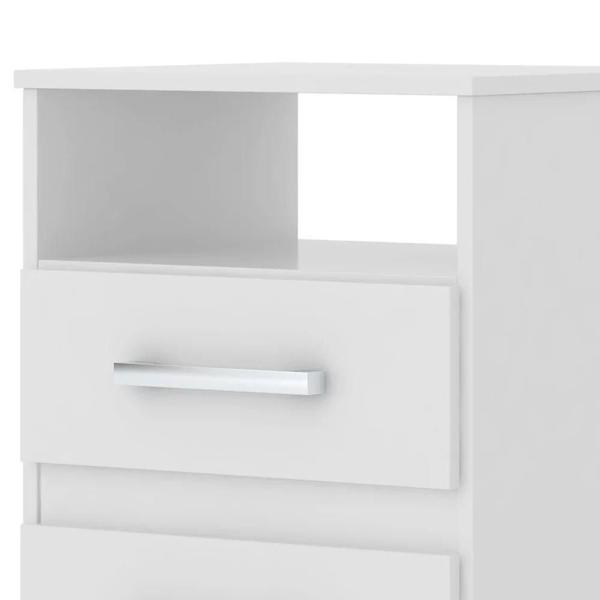 Imagem de Mesa De Cabeceira Ares Flex M07 Branco/Rosa/Azul/Lilás