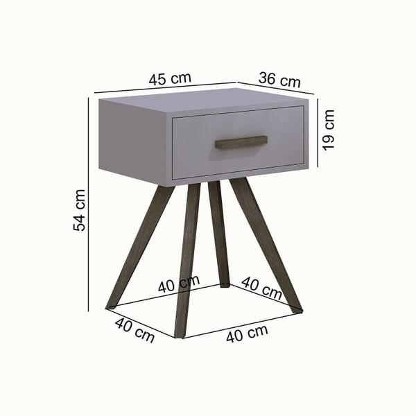 Imagem de Mesa de cabeceira Classic modelo Exclusivo MDF