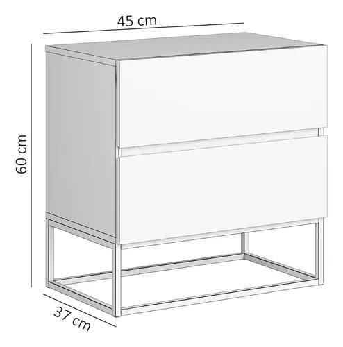 Imagem de Mesa De Cabeceira Eros 45cm De Largura Cor Nova Naturale