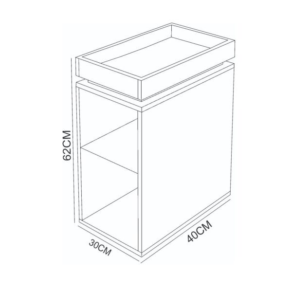 Imagem de Mesa de Cabeceira Lateral Em Mdf