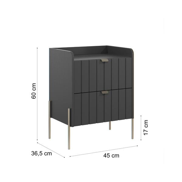 Imagem de mesa de cabeceira madeira mdf com gaveta para quarto casal