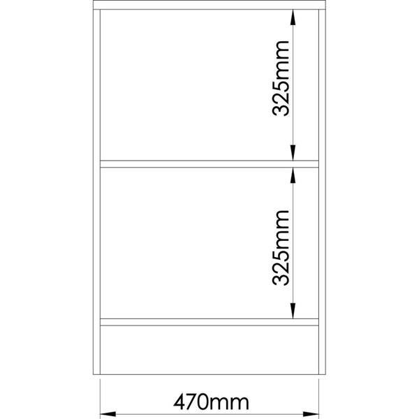 Imagem de Mesa de Cabeceira Modulada Requinte com 1 Porta - Branco Line/Macadâmia