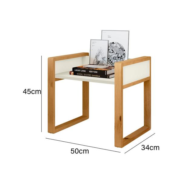 Imagem de Mesa de Cabeceira New Moderno em Mdf  - Off White