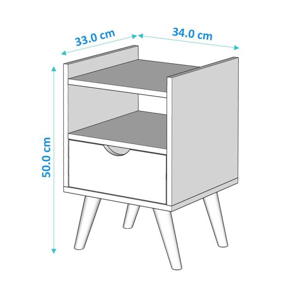 Imagem de Mesa de Cabeceira Para Quarto Elegance