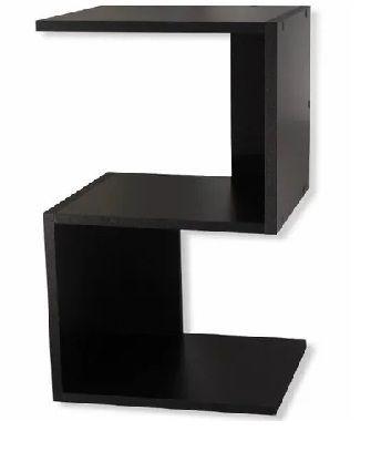 Imagem de Mesa de Cabeceira S Preto em Mdf 60x25x25