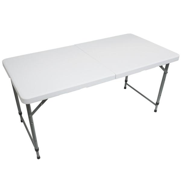 Imagem de Mesa de Camping Praia Dobrável 122x61 para 4 Pessoas em Aço e Vira Maleta Importway Iwmcd