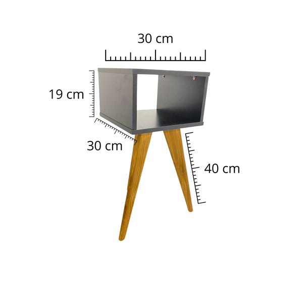 Imagem de Mesa De Canto Com Nicho De Mdf P/ Quarto Sala Escritório