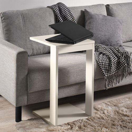 Imagem de Mesa de Canto Lateral Designer Branco P/ Escritório Moveis