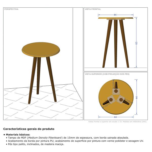 Imagem de Mesa de Canto Titanium 2076108 - Móveis Bechara