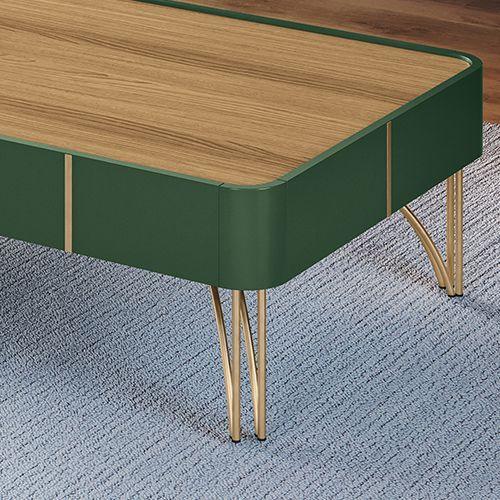 Imagem de Mesa de Centro Ágata H01 Verde Pistache - Freijó Clique Chique