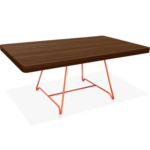 Imagem de Mesa de Centro Amsterdã Retangular em Aço e MDF Clean - Cobre e Villandry