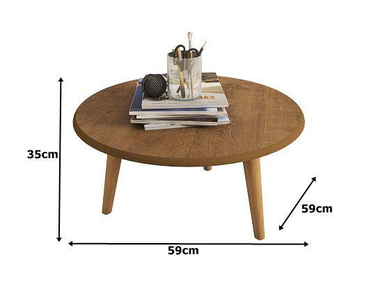 Imagem de Mesa De Centro Brilhante Naturalle - Bechara Móveis