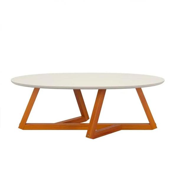 Imagem de Mesa de Centro Classic 90cm x 45cm Off White/Nature