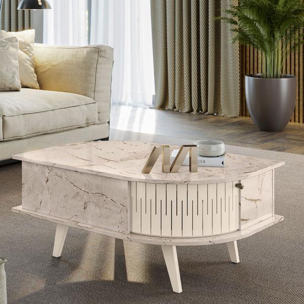 Imagem de Mesa de Centro Decorativa Moderna Índia com Design único e Elegante  Pratikza