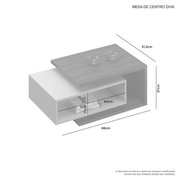 Imagem de Mesa de Centro Diva JCM Móveis