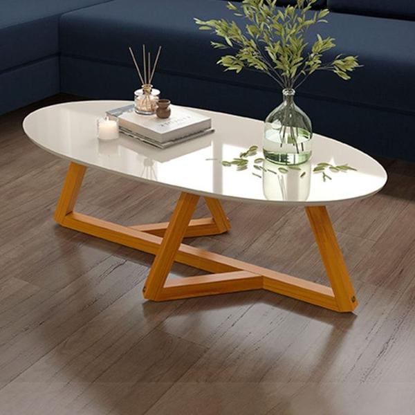 Imagem de Mesa De Centro e Lateral C86X13 Off White Nature Tebar