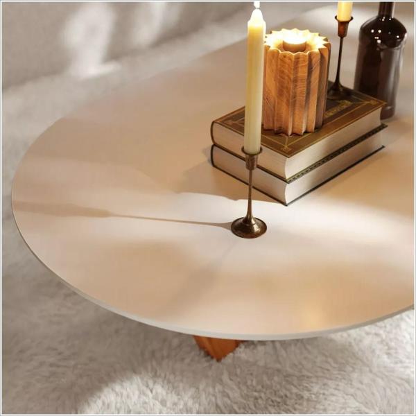 Imagem de Mesa De Centro Elegance MDF Off White Nature Tebarrot Móveis