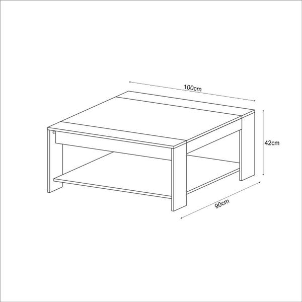 Imagem de Mesa de Centro em Mdp Quadrada Mc2219