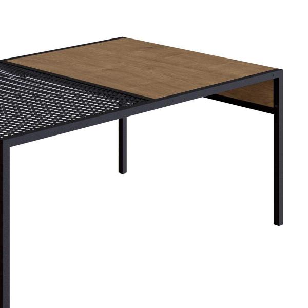 Imagem de Mesa de Centro Estilo Industrial Com Chapa em Aço 80 cm