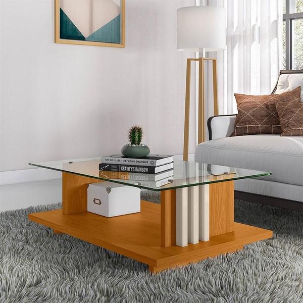 Imagem de Mesa de Centro Frizz Cinamomo Off White - Madetec