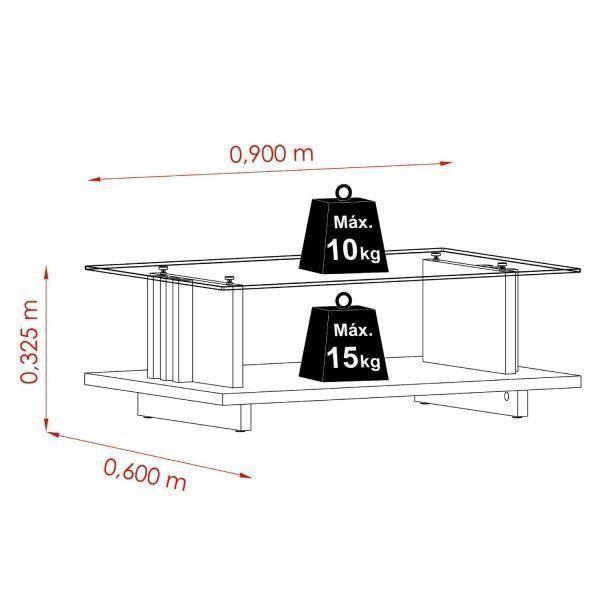 Imagem de Mesa de Centro Frizz Madetec