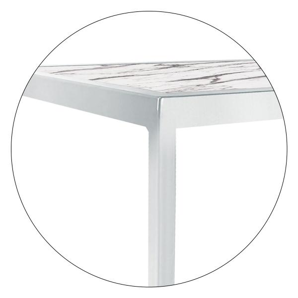 Imagem de Mesa De Centro Goldin Retangular Para Sala Decoração Branco/Vulcano