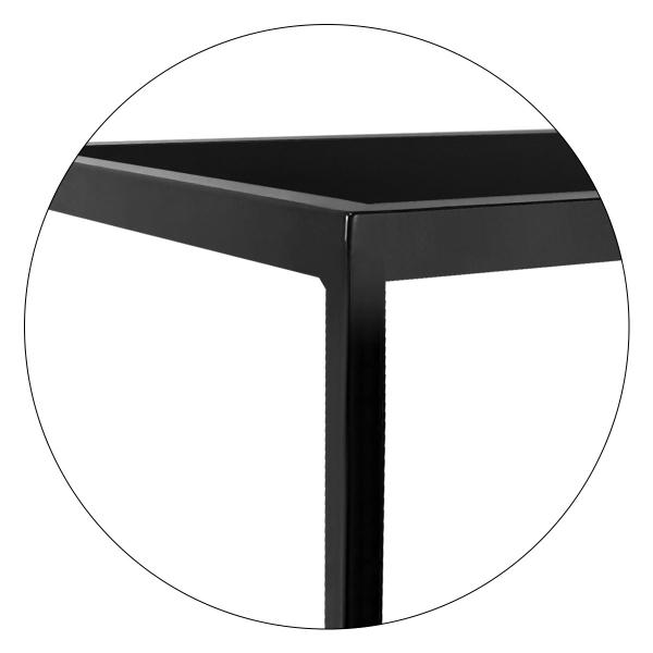 Imagem de Mesa De Centro Goldin Retangular Para Sala Decoração Preto/Preto