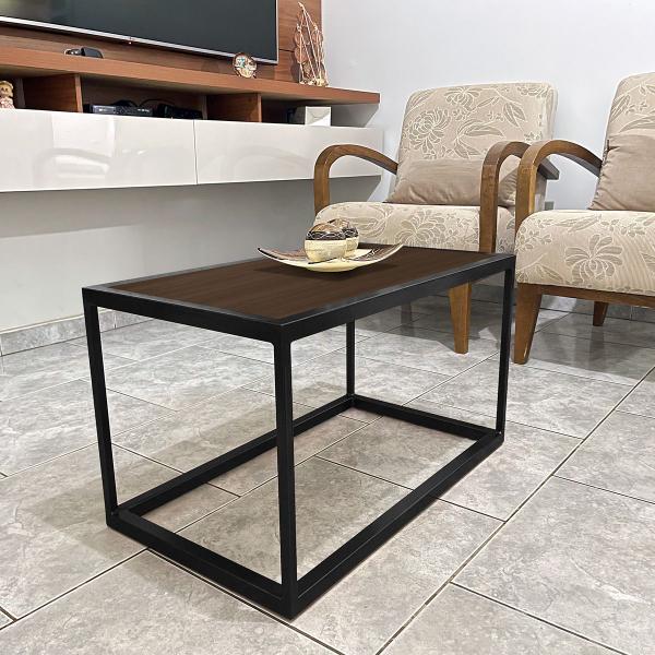 Imagem de Mesa De Centro Goldin Retangular Para Sala Decoração  Preto/Villandry