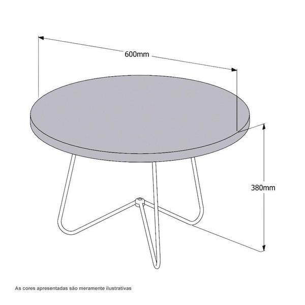 Imagem de Mesa de Centro JB 8006 Pérola e Bronze Bechara