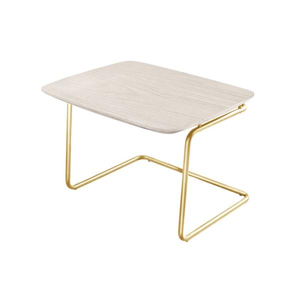 Imagem de Mesa de Centro Kairos Base Ouro 54x43cm LarFlex