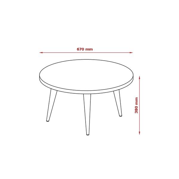 Imagem de Mesa de Centro Legs Off White - Patrimar Móveis